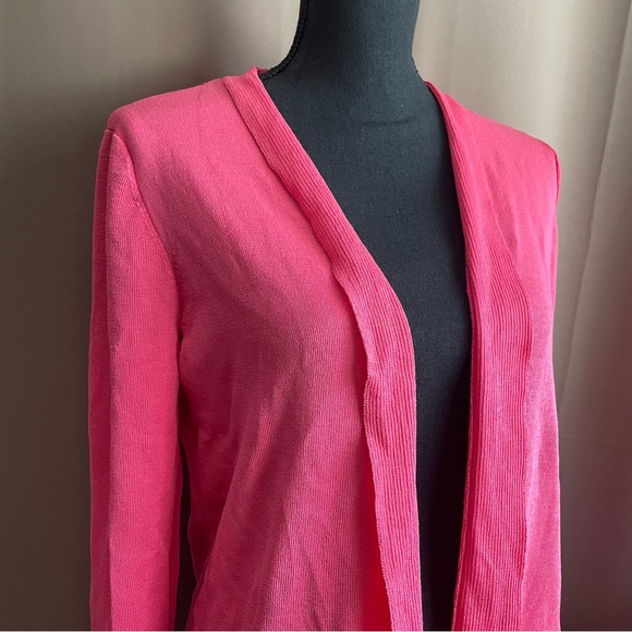 Jones New York cardigan pink fuschia size Medium - Picture 8 of 13